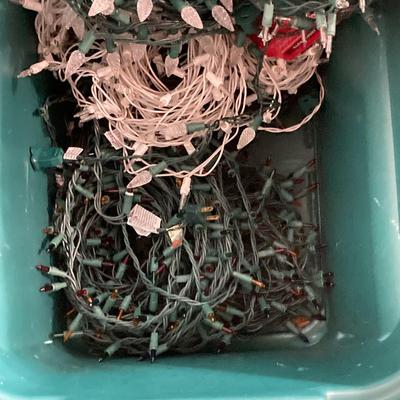 LOT 65: Christmas / Holiday Lighting, Electrical Cords and More (As Found)