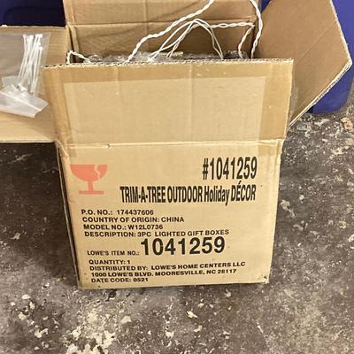 LOT 65: Christmas / Holiday Lighting, Electrical Cords and More (As Found)
