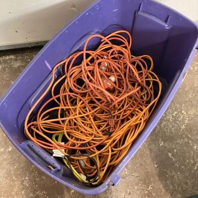 LOT 65: Christmas / Holiday Lighting, Electrical Cords and More (As Found)