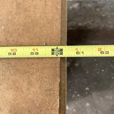 LOT 66: Metal and Wood Work Bench / Cabinet with Table Top Companion Vise and More