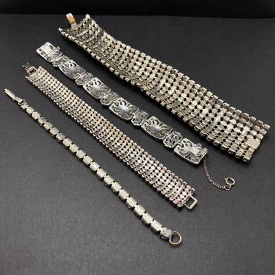 LOT 70: Holiday Bling Collection - Rhinestone Jewelry (Bracelets, Earrings and Ring)