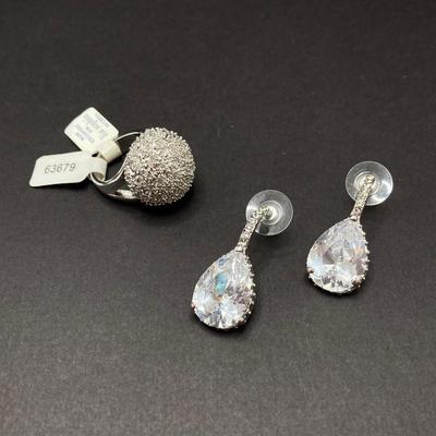 LOT 70: Holiday Bling Collection - Rhinestone Jewelry (Bracelets, Earrings and Ring)