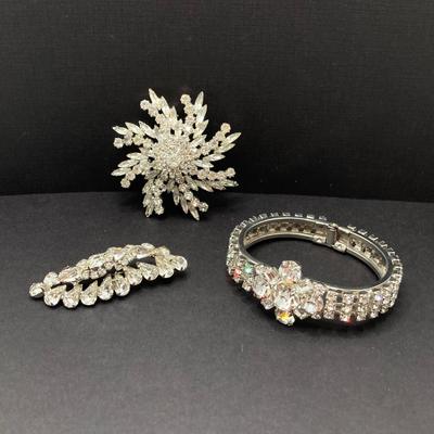 LOT 72: Stunning Vintage Rhinestone Jewelry - Weiss, Coro and More