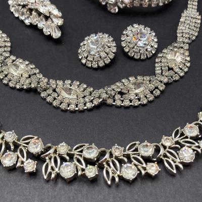 LOT 72: Stunning Vintage Rhinestone Jewelry - Weiss, Coro and More