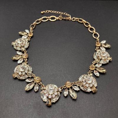 LOT 73: Collection of Vintage Jewelry - Natasha Necklace, Earrings (Weiss) and Bracelets