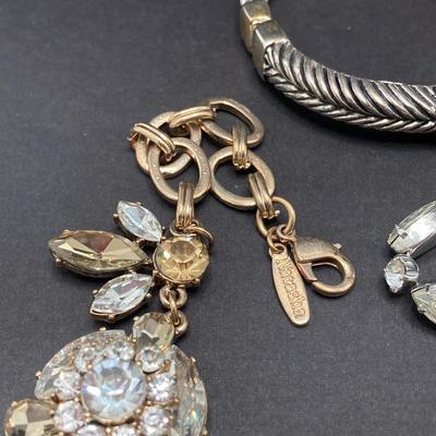 LOT 73: Collection of Vintage Jewelry - Natasha Necklace, Earrings (Weiss) and Bracelets
