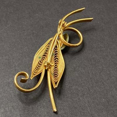 LOT 74: Vintage Jewelry Collection - Miriam Haskell Necklace, Brooch Pin, Stretch Bracelets and More