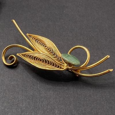 LOT 74: Vintage Jewelry Collection - Miriam Haskell Necklace, Brooch Pin, Stretch Bracelets and More