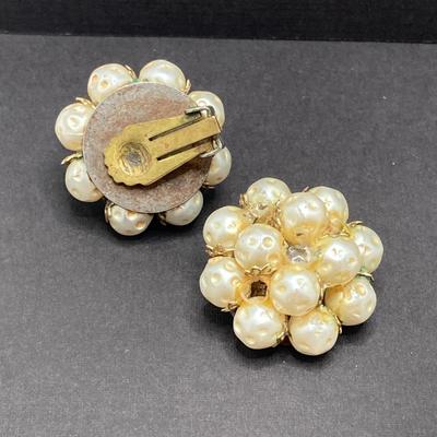 LOT 74: Vintage Jewelry Collection - Miriam Haskell Necklace, Brooch Pin, Stretch Bracelets and More