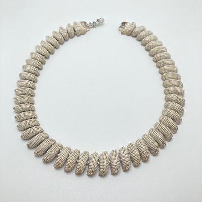 LOT 76: Gorgeous Vintage Jewelry - Necklaces (Kiam Family), Mother of Pearl Bangle Bracelet / Pin and Ring