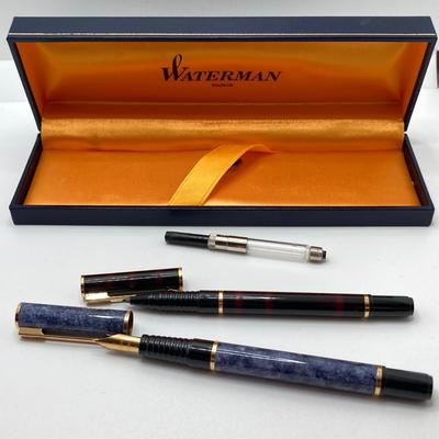 LOT 80: Vintage Collection - Waterman Pen Set, Finials, Ashtray, File, Pocket Knife, Tokens and More