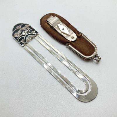 LOT 80: Vintage Collection - Waterman Pen Set, Finials, Ashtray, File, Pocket Knife, Tokens and More