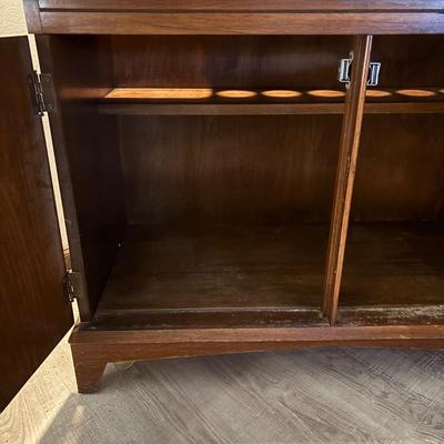 LOT 109: MCM Walnut Bar Cabinet