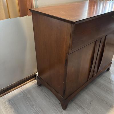 LOT 109: MCM Walnut Bar Cabinet