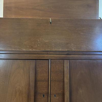LOT 109: MCM Walnut Bar Cabinet