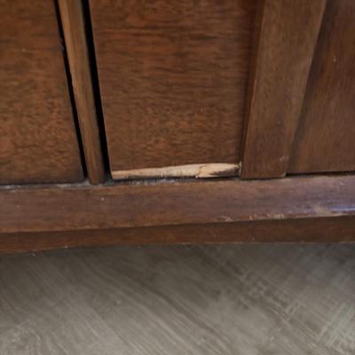 LOT 109: MCM Walnut Bar Cabinet