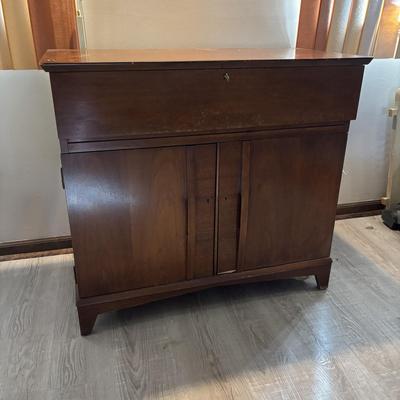 LOT 109: MCM Walnut Bar Cabinet