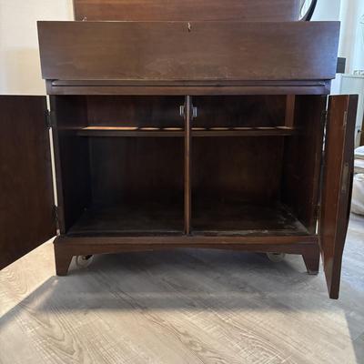LOT 109: MCM Walnut Bar Cabinet