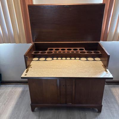 LOT 109: MCM Walnut Bar Cabinet