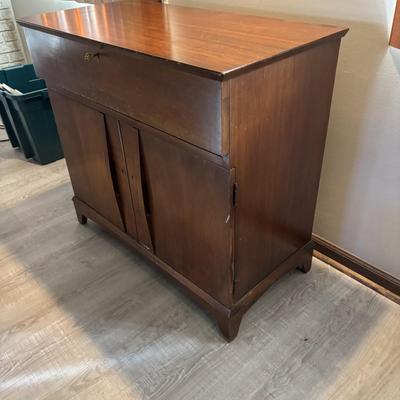 LOT 109: MCM Walnut Bar Cabinet