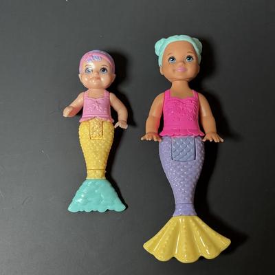 LOT 111: Barbie & Pet Boutique Playset along with Barbie Dream Topia Mermaid, Mertoddler, Merbaby Playset