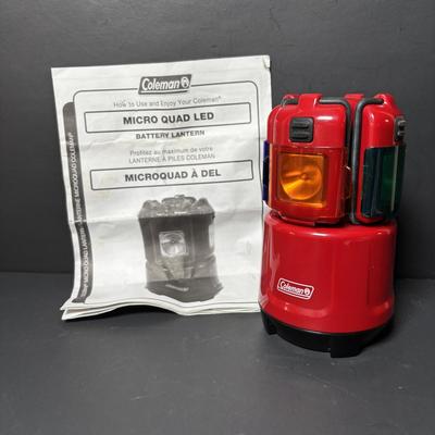 LOT 114: Wilson Model T08P100 Respirator & Coleman Micro Quad LED Battery Lantern