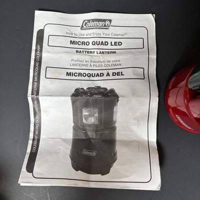 LOT 114: Wilson Model T08P100 Respirator & Coleman Micro Quad LED Battery Lantern