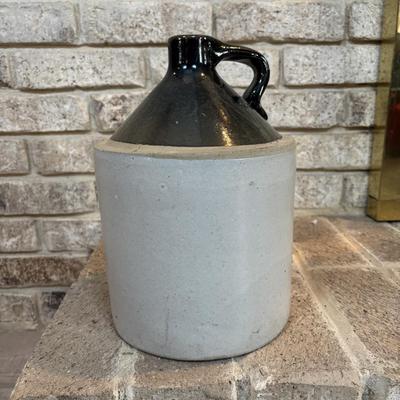 LOT 116: Vintage Two=Tone Glazed Pottery Jug