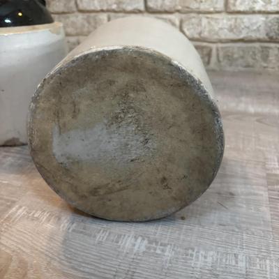 LOT 116: Vintage Two=Tone Glazed Pottery Jug