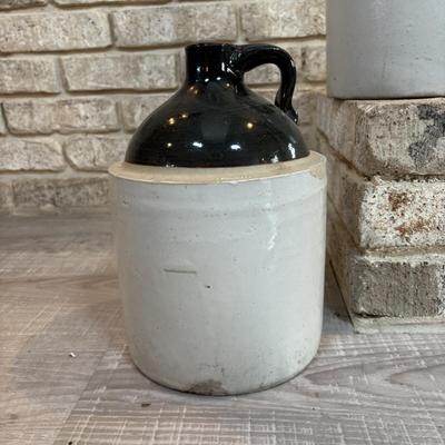 LOT 116: Vintage Two=Tone Glazed Pottery Jug