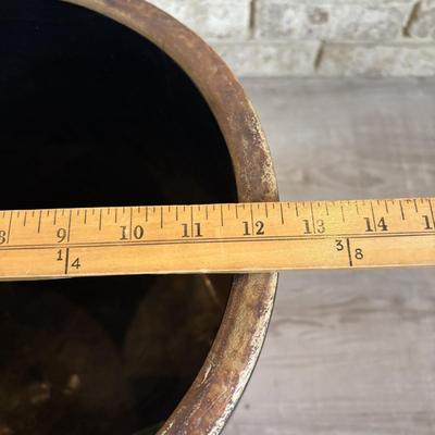 LOT 117: Vintage Nelson McCoy 6=Gallon Stoneware Crock
