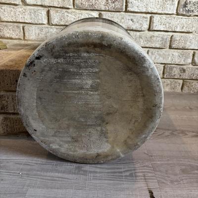 LOT 117: Vintage Nelson McCoy 6=Gallon Stoneware Crock