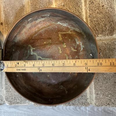 LOT 119: Vintage Copper & Brass Bed Warmer