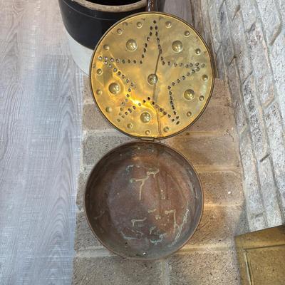 LOT 119: Vintage Copper & Brass Bed Warmer