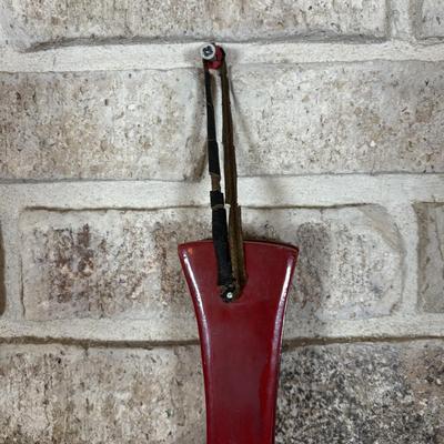 LOT 120: Fireplace Accessories: Brass Kindling Bucket, Bellows, Wrought Iron Natural Bristle Broom & More