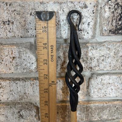 LOT 120: Fireplace Accessories: Brass Kindling Bucket, Bellows, Wrought Iron Natural Bristle Broom & More