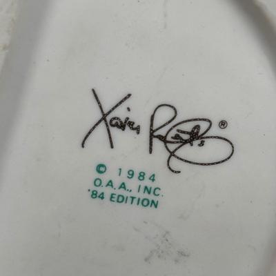 LOT 127: Holiday Figurines Collection: 1984 Cabbage Patch, Precious Moments, Santa Stocking Holders, Enesco & More