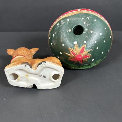 LOT 127: Holiday Figurines Collection: 1984 Cabbage Patch, Precious Moments, Santa Stocking Holders, Enesco & More