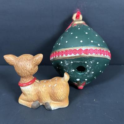 LOT 127: Holiday Figurines Collection: 1984 Cabbage Patch, Precious Moments, Santa Stocking Holders, Enesco & More