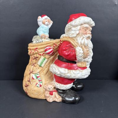 LOT 129: Santa Music Boxes & Dept. 56 Snowbabies