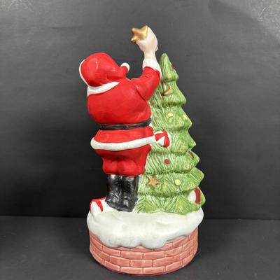 LOT 129: Santa Music Boxes & Dept. 56 Snowbabies