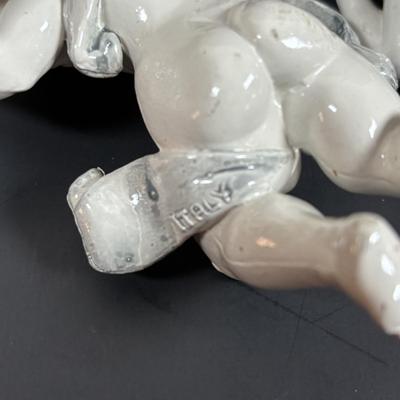 LOT 130: Vintage Simonett Italy Depose Figures: Hanging Musical Angel/Cherubs