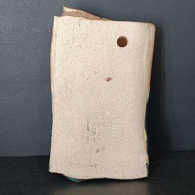 LOT 137: Anne-Hise Pottery Bowl, Winegar Stoneware Oil Lamp, Pottery Wall Pocket & More