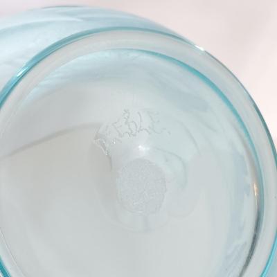 LOT 139: Makora Art Glass Bowl & Signed Deeble Etched Glass Bowl