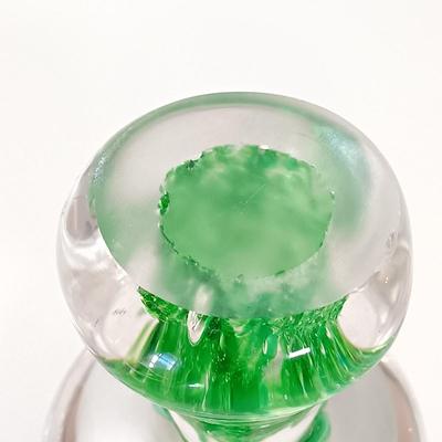 LOT 141: Art Glass Paperweights with Clear Glass Ringholder