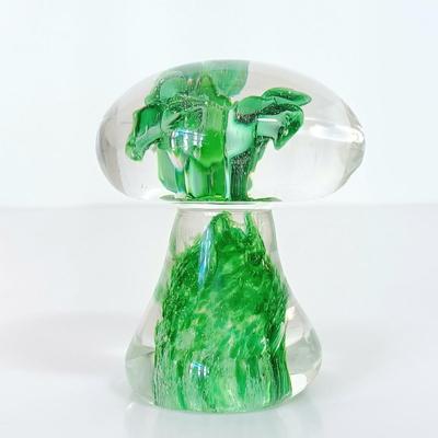 LOT 141: Art Glass Paperweights with Clear Glass Ringholder