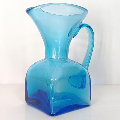 LOT 144: Purple and Blue Art Glass