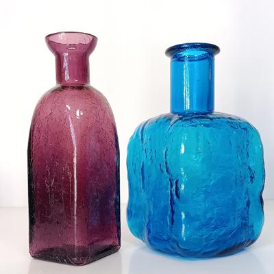 LOT 144: Purple and Blue Art Glass