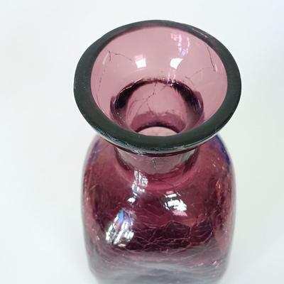 LOT 144: Purple and Blue Art Glass