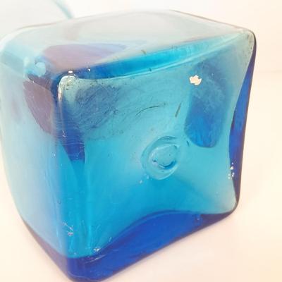 LOT 144: Purple and Blue Art Glass